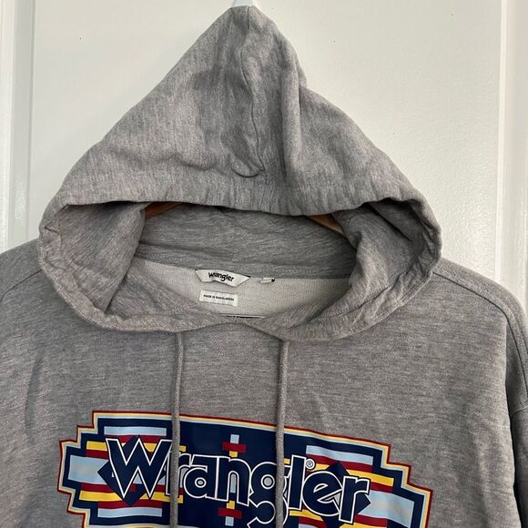Wrangler Women’s Grey Cropped Hoodie Size S - Picture 4 of 10